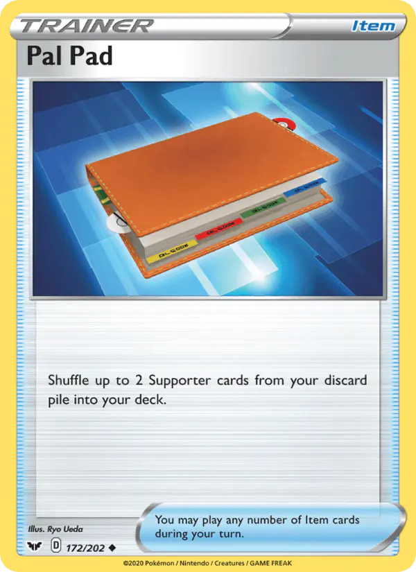 Carta Pal Pad 172/202 de Sword & Shield