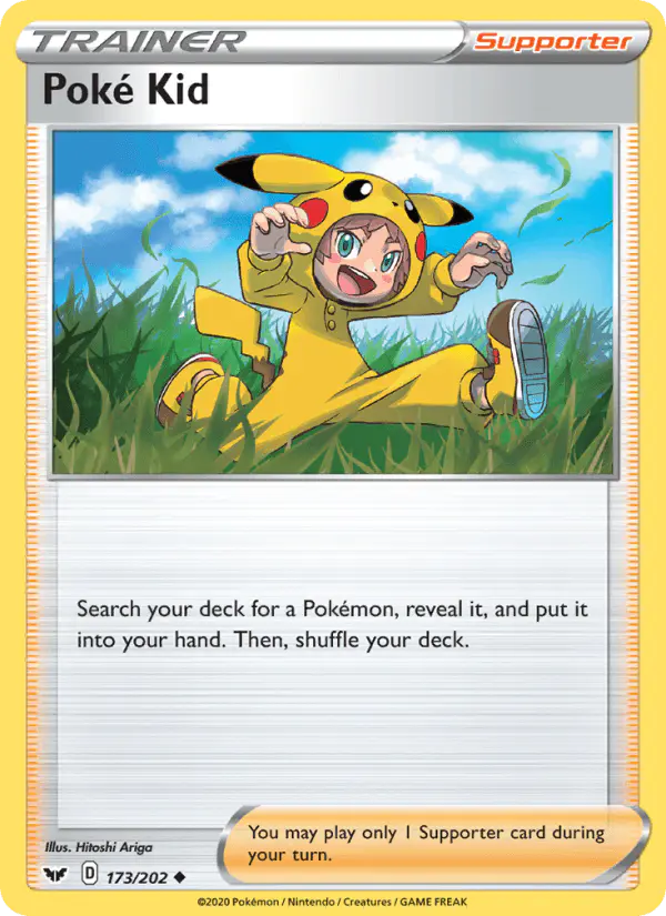 Carta Poké Kid 173/202 de Sword & Shield