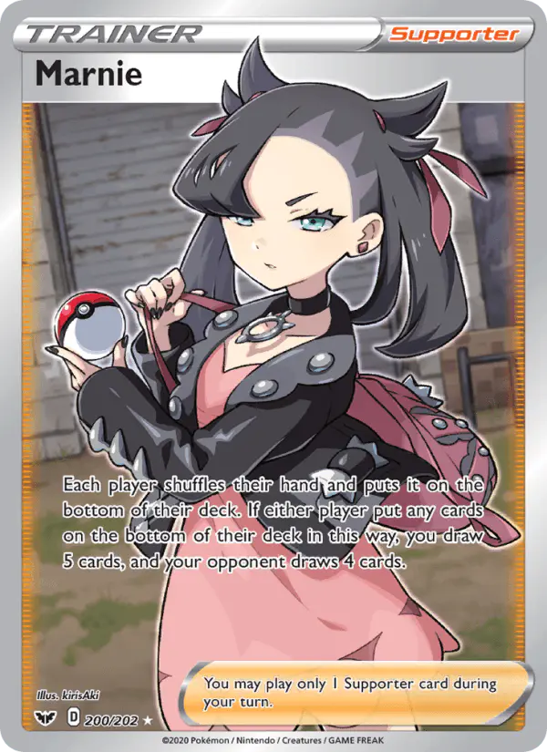 Carta Marnie 200/202 de Sword & Shield