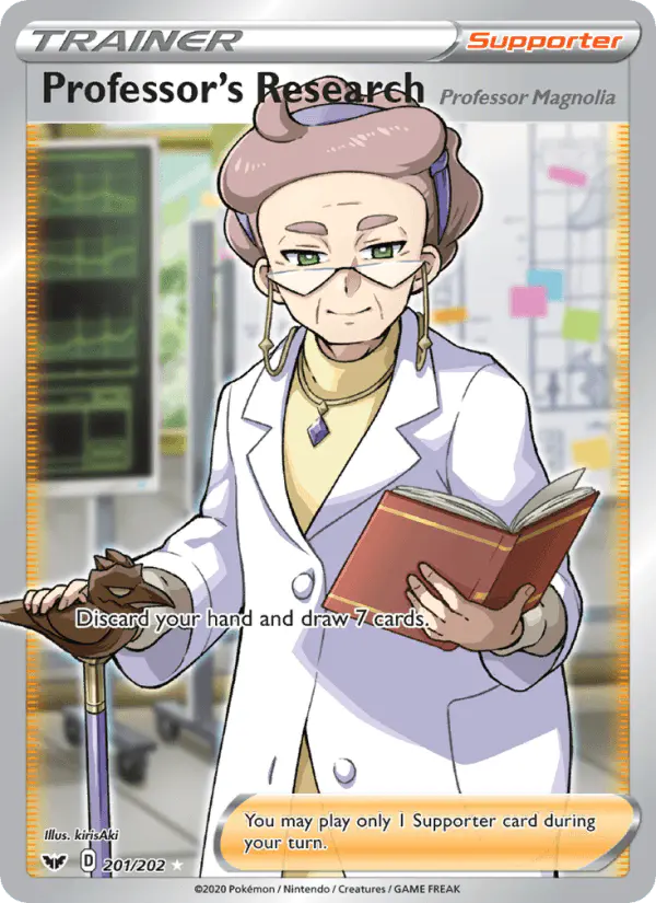 Carta Professor's Research (Professor Magnolia) 201/202 de Sword & Shield