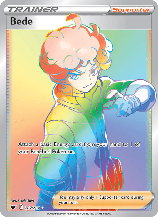 Carta Bede 207/202 de Sword & Shield