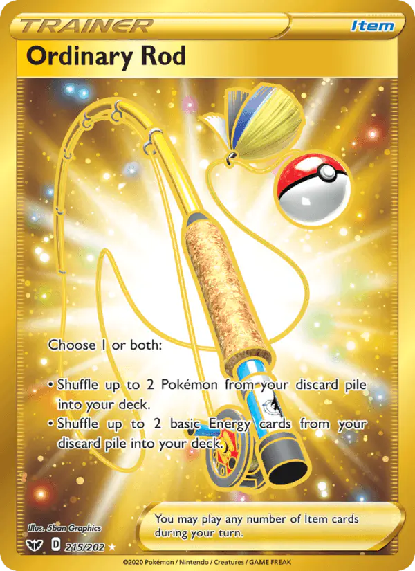 Carta Ordinary Rod 215/202 de Sword & Shield
