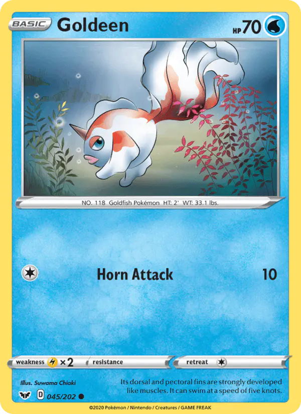 Carta Goldeen 045/202 de Sword & Shield