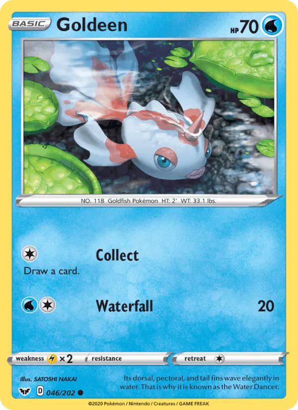 Carta Goldeen 046/202 de Sword & Shield