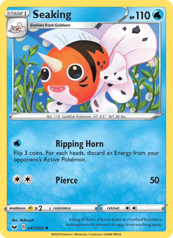 Carta Seaking 047/202 de Sword & Shield