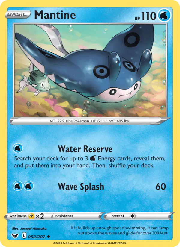 Carta Mantine 052/202 de Sword & Shield