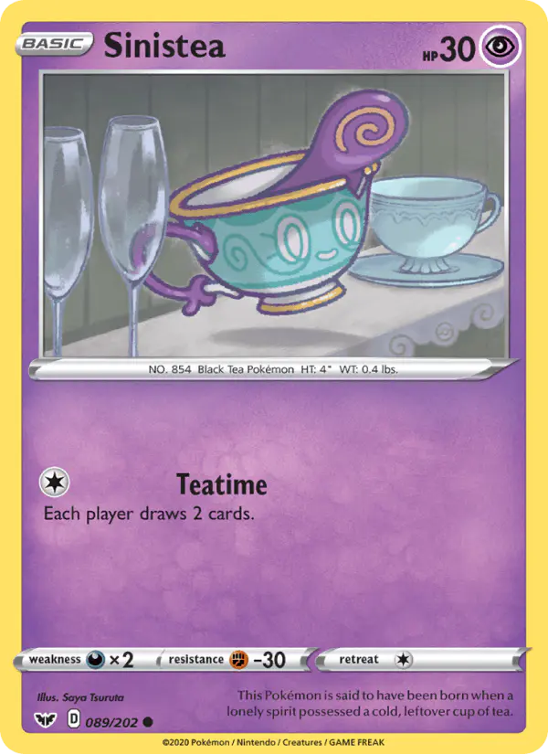 Carta Sinistea 089/202 de Sword & Shield