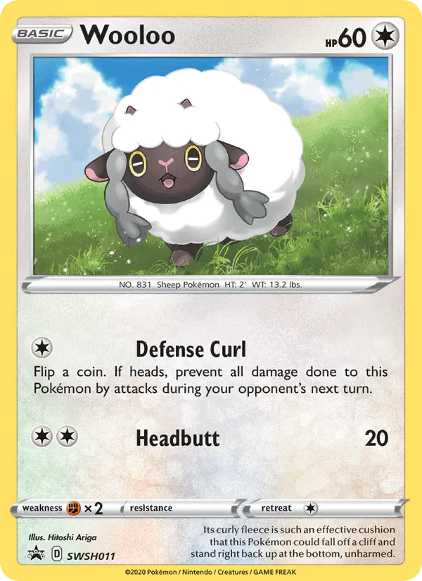 Carta Wooloo SWSH011 de SWSH Black Star Promos