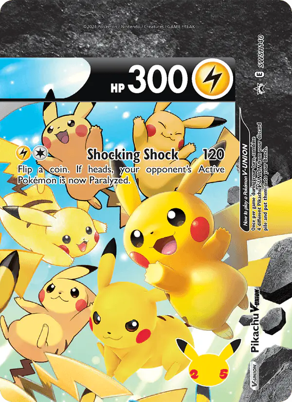 Carta Pikachu V-UNION SWSH140 de SWSH Black Star Promos