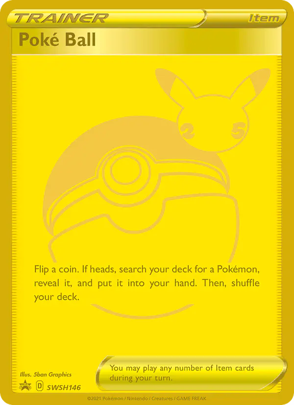Carta Poké Ball SWSH146 de SWSH Black Star Promos