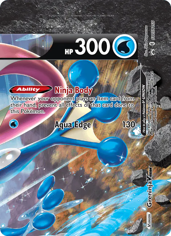 Carta Greninja V-UNION SWSH156 de SWSH Black Star Promos