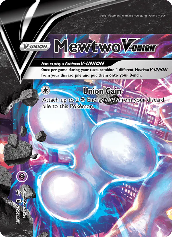 Carta Mewtwo V-UNION SWSH159 de SWSH Black Star Promos