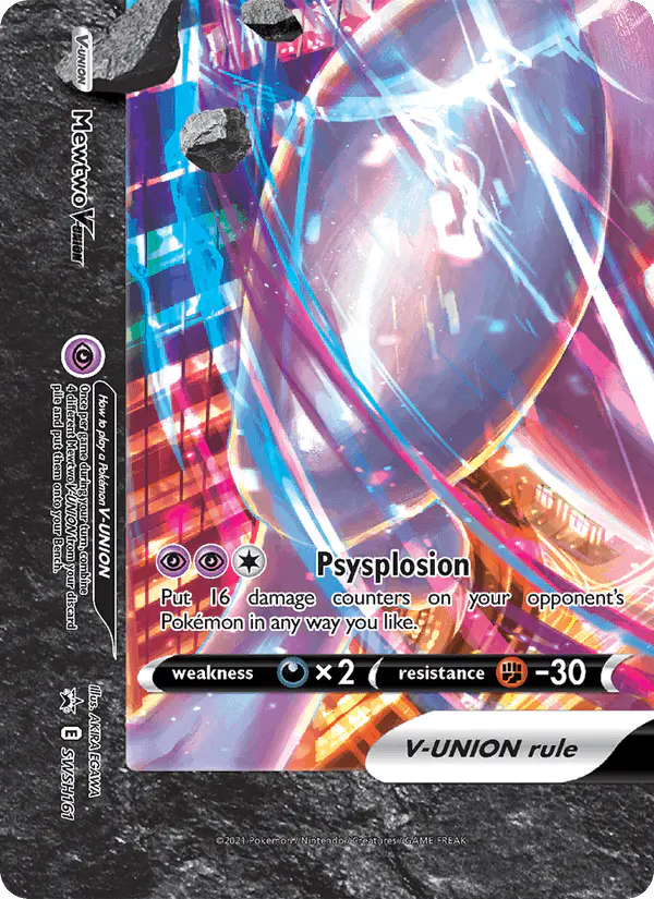Carta Mewtwo V-UNION SWSH161 de SWSH Black Star Promos