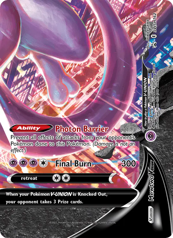 Carta Mewtwo V-UNION SWSH162 de SWSH Black Star Promos