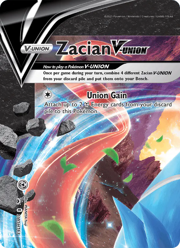 Carta Zacian V-UNION SWSH163 de SWSH Black Star Promos