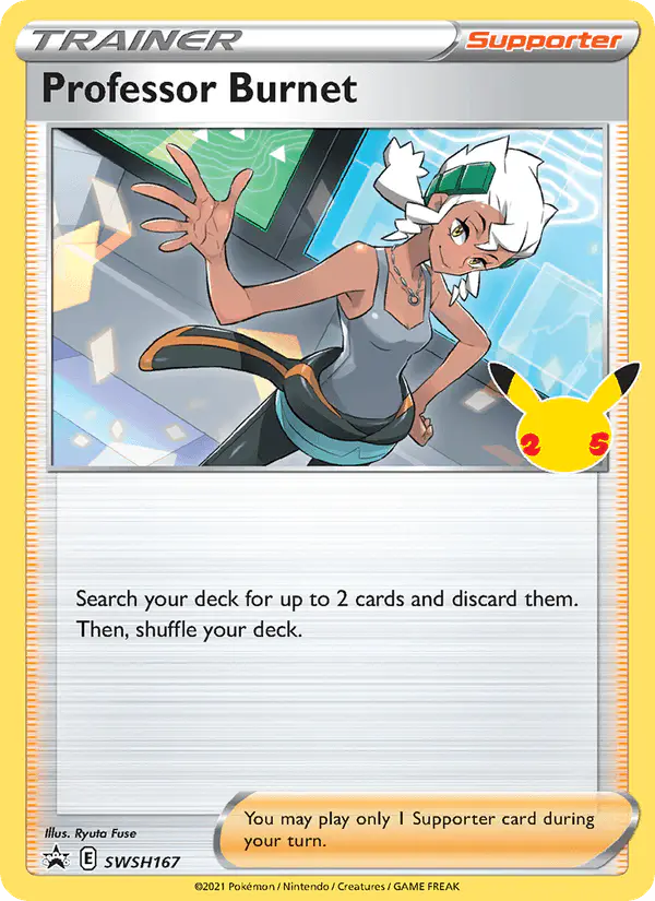 Carta Professor Burnet SWSH167 de SWSH Black Star Promos