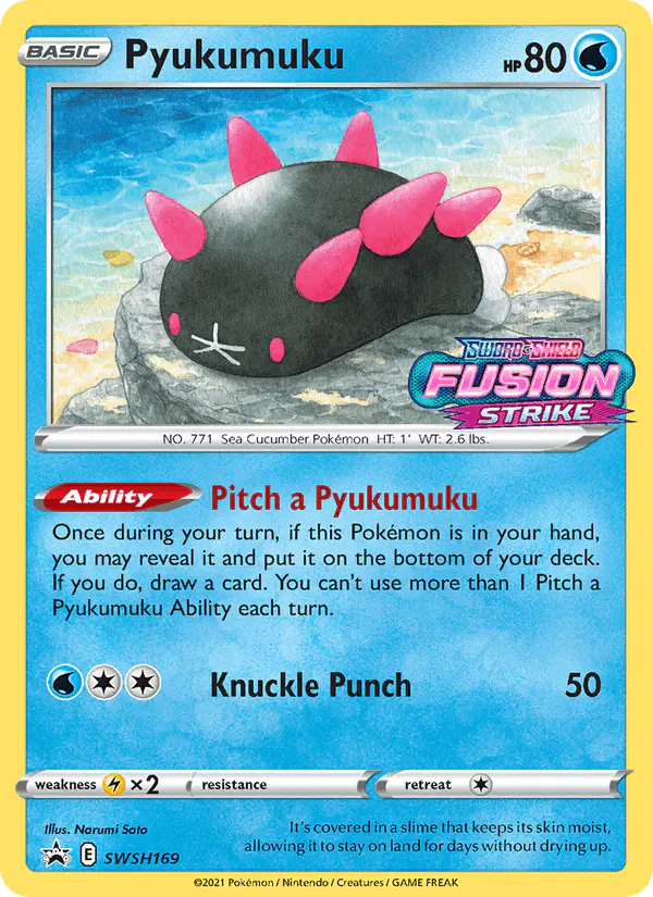 Carta Pyukumuku SWSH169 de SWSH Black Star Promos