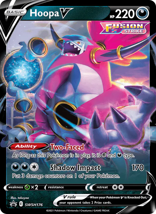 Carta Hoopa V SWSH176 de SWSH Black Star Promos