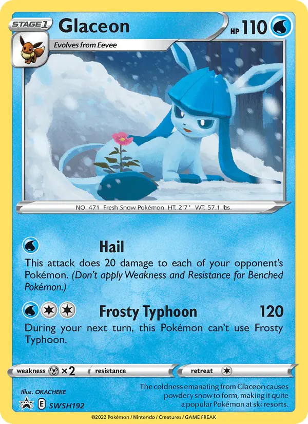Carta Glaceon SWSH192 de SWSH Black Star Promos