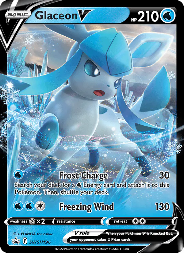 Carta Glaceon V SWSH196 de SWSH Black Star Promos