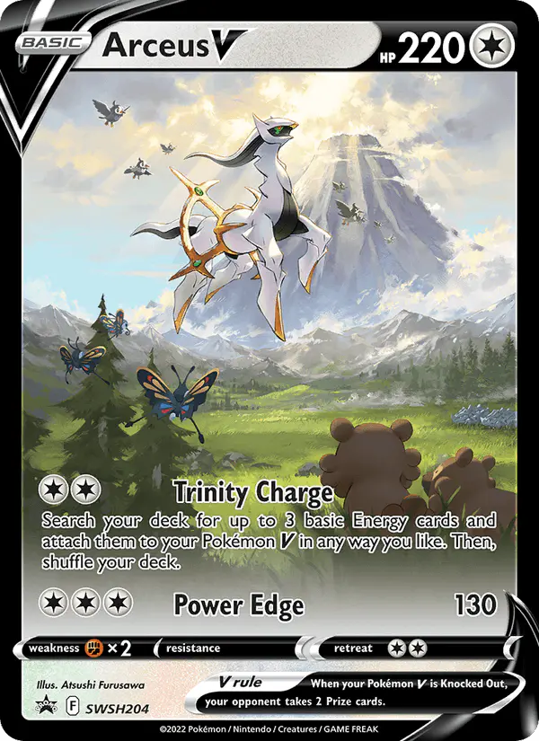 Carta Arceus V SWSH204 de SWSH Black Star Promos