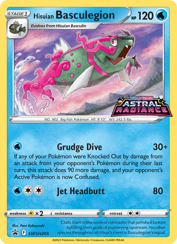 Carta Hisuian Basculegion SWSH205 de SWSH Black Star Promos