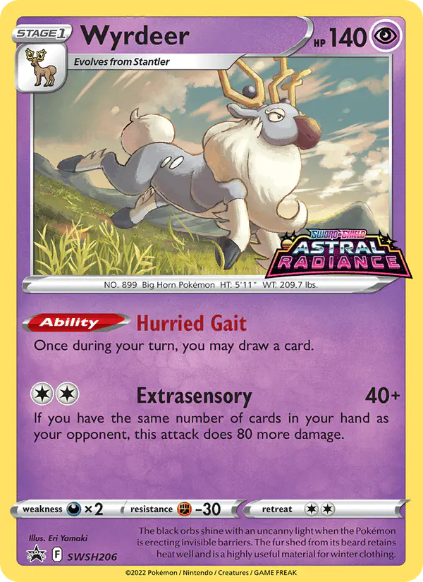 Carta Wyrdeer SWSH206 de SWSH Black Star Promos
