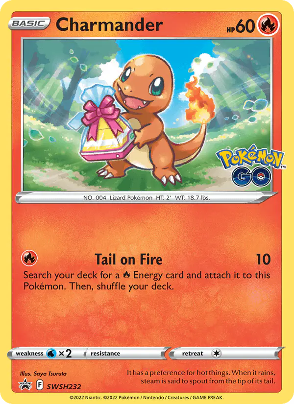 Carta Charmander SWSH232 de SWSH Black Star Promos
