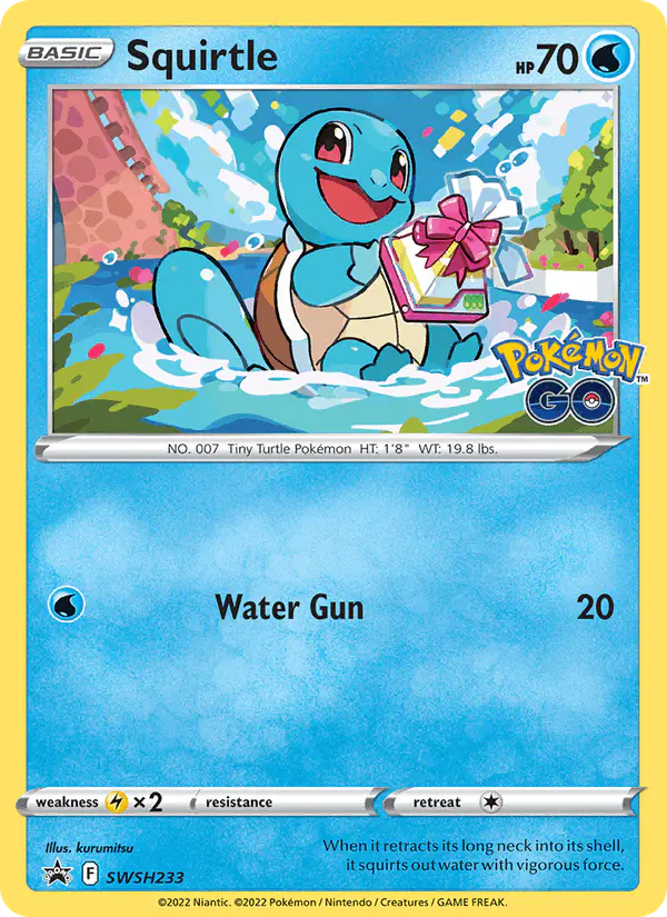 Carta Squirtle SWSH233 de SWSH Black Star Promos