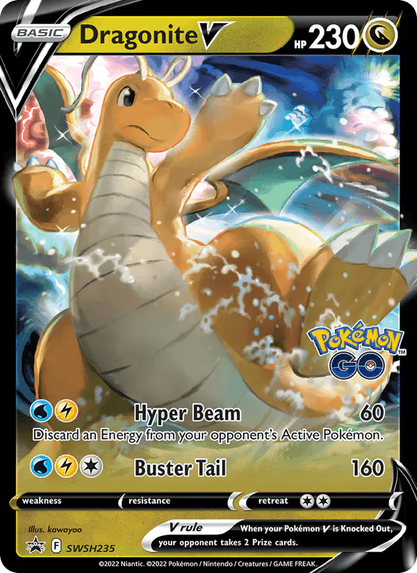 Carta Dragonite V SWSH235 de SWSH Black Star Promos