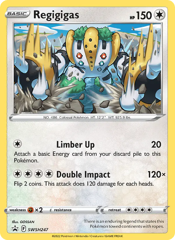 Carta Regigigas SWSH247 de SWSH Black Star Promos