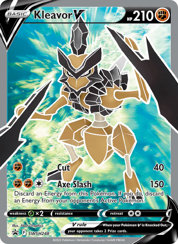 Carta Kleavor V SWSH248 de SWSH Black Star Promos
