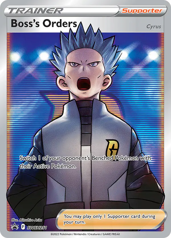 Carta Boss's Orders SWSH251 de SWSH Black Star Promos