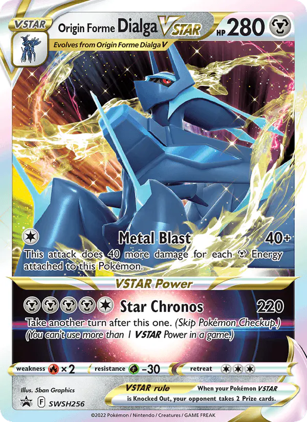 Carta Origin Forme Dialga VSTAR SWSH256 de SWSH Black Star Promos