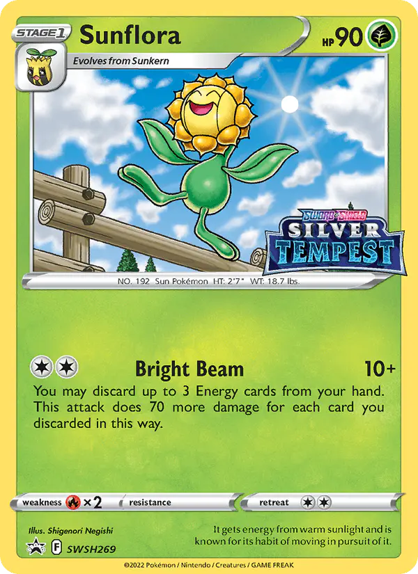 Carta Sunflora SWSH269 de SWSH Black Star Promos