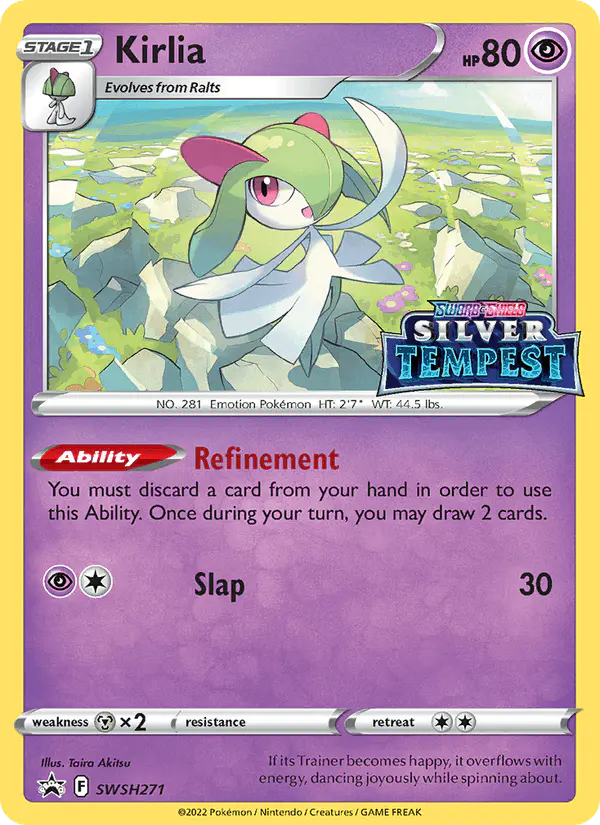 Carta Kirlia SWSH271 de SWSH Black Star Promos