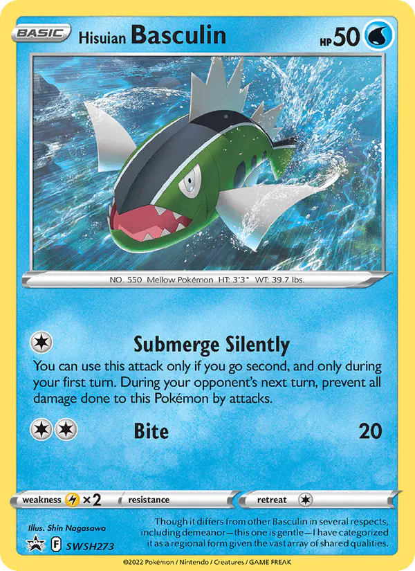 Carta Hisuian Basculin SWSH273 de SWSH Black Star Promos