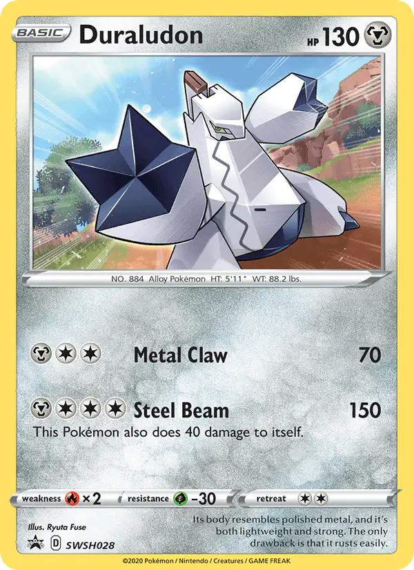 Carta Duraludon SWSH028 de SWSH Black Star Promos