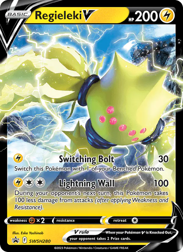 Carta Regieleki V SWSH280 de SWSH Black Star Promos
