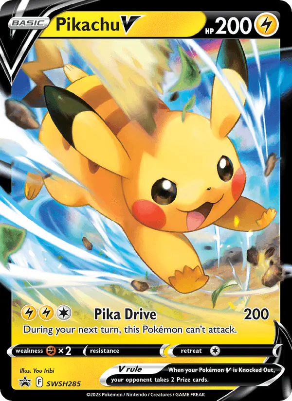 Carta Pikachu V SWSH285 de SWSH Black Star Promos