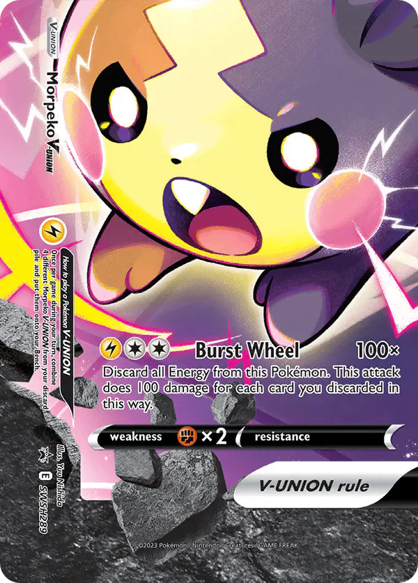 Carta Morpeko V-UNION SWSH289 de SWSH Black Star Promos