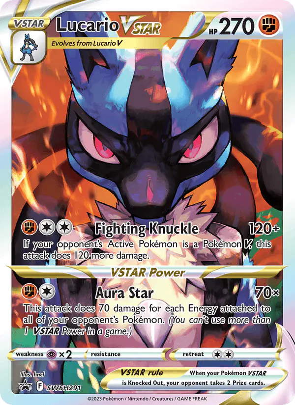 Carta Lucario VSTAR SWSH291 de SWSH Black Star Promos