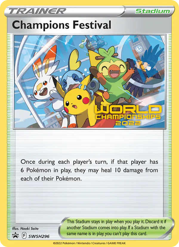 Carta Champions Festival SWSH296 de SWSH Black Star Promos
