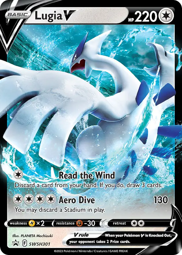 Carta Lugia V SWSH301 de SWSH Black Star Promos