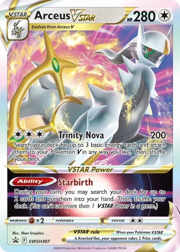 Carta Arceus VSTAR SWSH307 de SWSH Black Star Promos