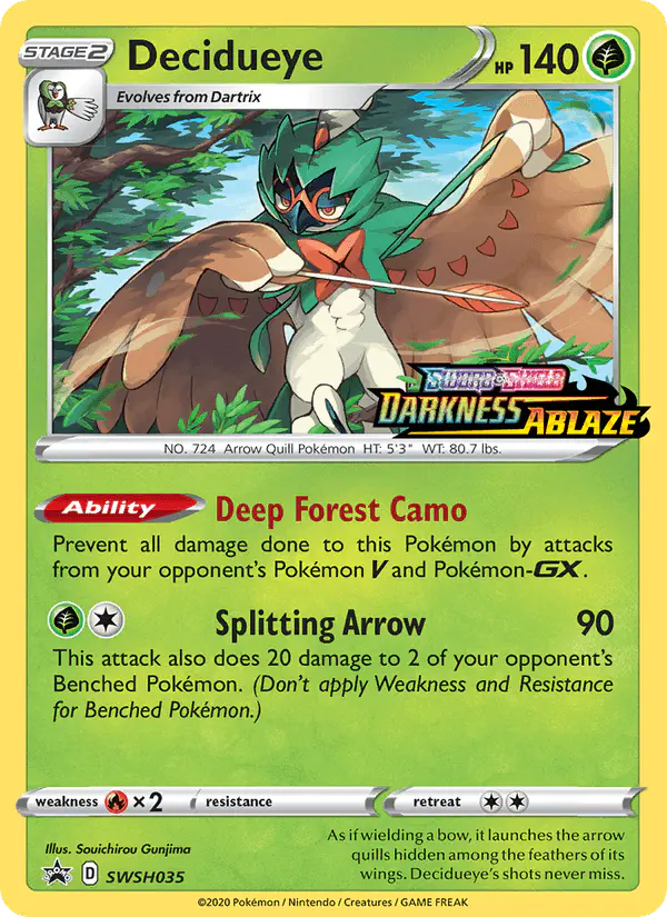 Carta Decidueye SWSH035 de SWSH Black Star Promos