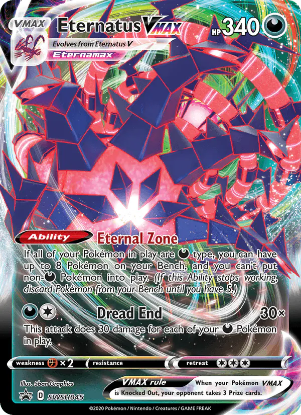 Carta Eternatus VMAX SWSH045 de SWSH Black Star Promos