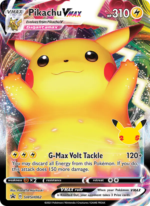 Carta Pikachu VMAX SWSH062 de SWSH Black Star Promos