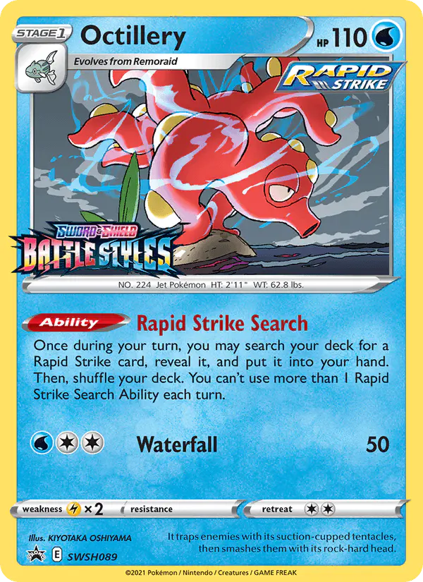 Carta Octillery SWSH089 de SWSH Black Star Promos