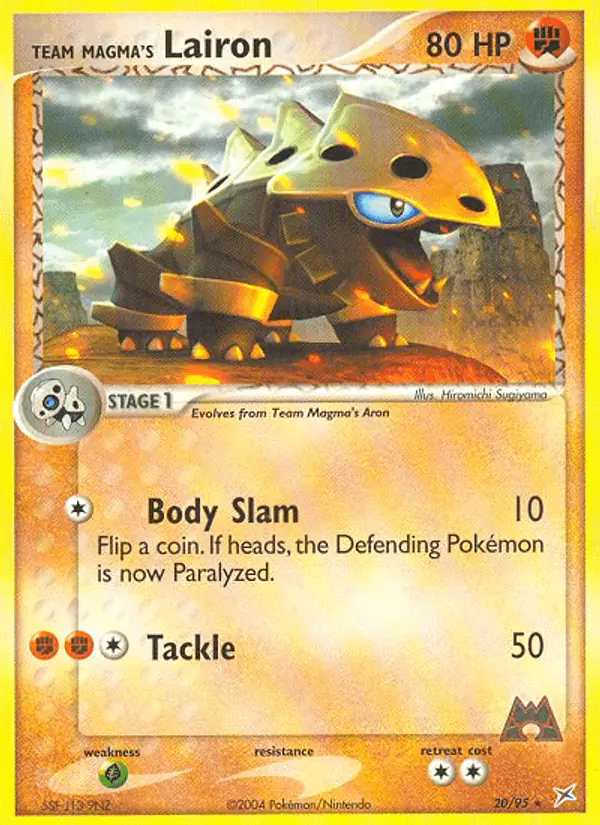 Carta Team Magma's Lairon 20/95 de Team Magma vs Team Aqua